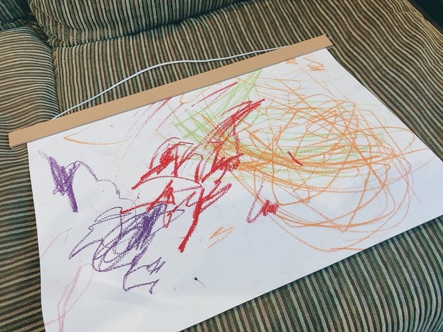 【無印良品 おえかきマグネットハンガー】子どもも喜びます