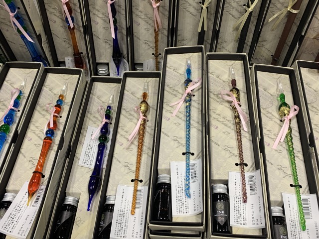 ベネツィア製のガラスペン