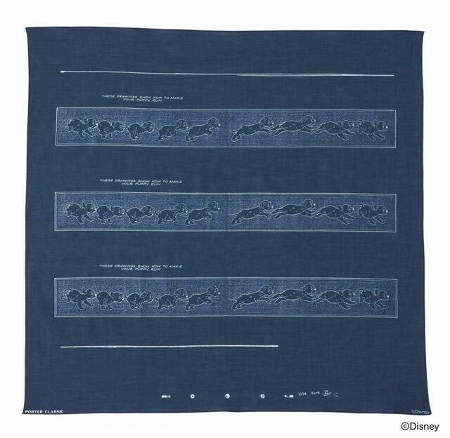 DISNEY MODEL SHEET ART / PORTER CLASSIC BLUE SCARF COLLECTION / DISNEY 101 DALMATIANS