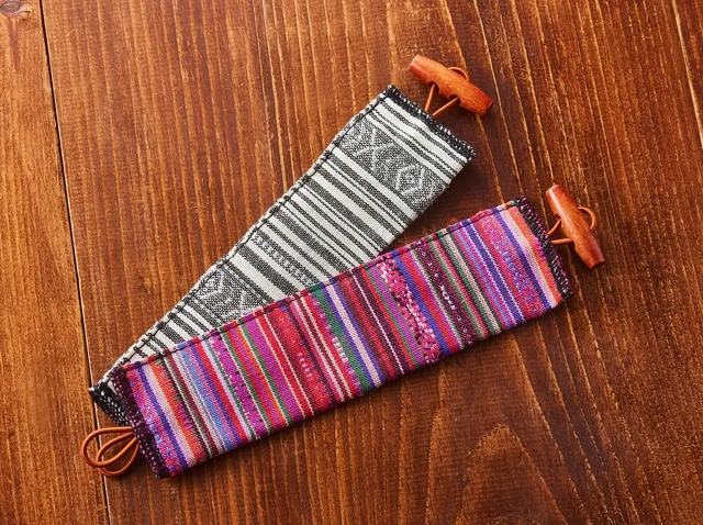 タリーズコーヒーの福袋「2024 HAPPY BAG」布製の民族柄スリーブ