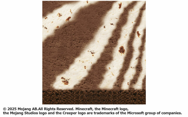 【サーティワン マインクラフト アイスクリームケーキ】「ゾンビ」のフレーバー：チョコレート×チョコレートチップ（チョコレートスポンジ）