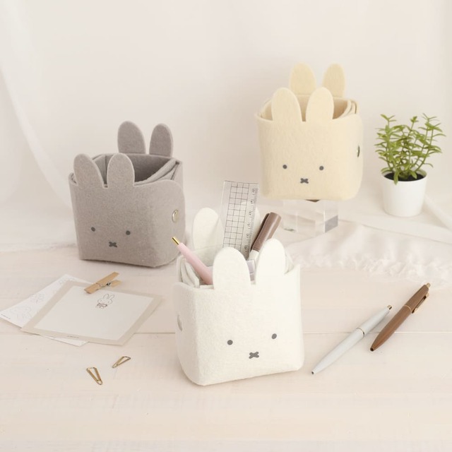 【ミッフィー新商品／ヴィレッジヴァンガードオンライン限定】「フェルトペンスタンド」各￥1,650／サイズ：本体：約W90×H122×D70mm、パッケージ：W110×H135×D85mm