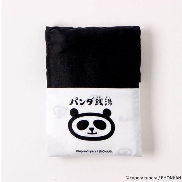【名作絵本のクッキー缶セレクション by Cake.jp】『パンダ銭湯』エコバッグ　2,200円／ユニークでかわいいパンダをデザイン♪