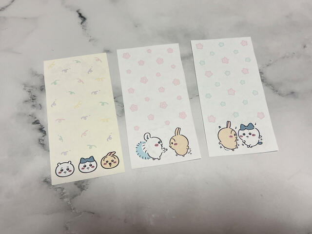 【ちいかわもぐもぐスタンプセット】珍しいハチワレ＆うさぎ、うさぎ＆モモンガの組み合わせも楽しめます♪