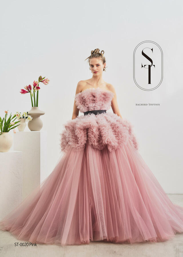 【クラウディア】ST新作ウェディングドレス｜ST-0020_Pink