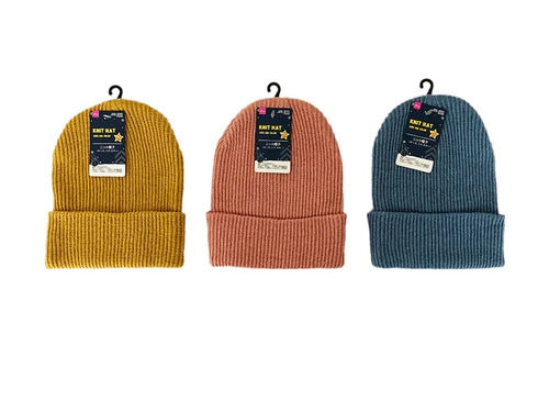 【DAISOネットストアイチオシランキング 8位】「ニット帽子（キッズ、リブ、カラー）」 110円（税込）