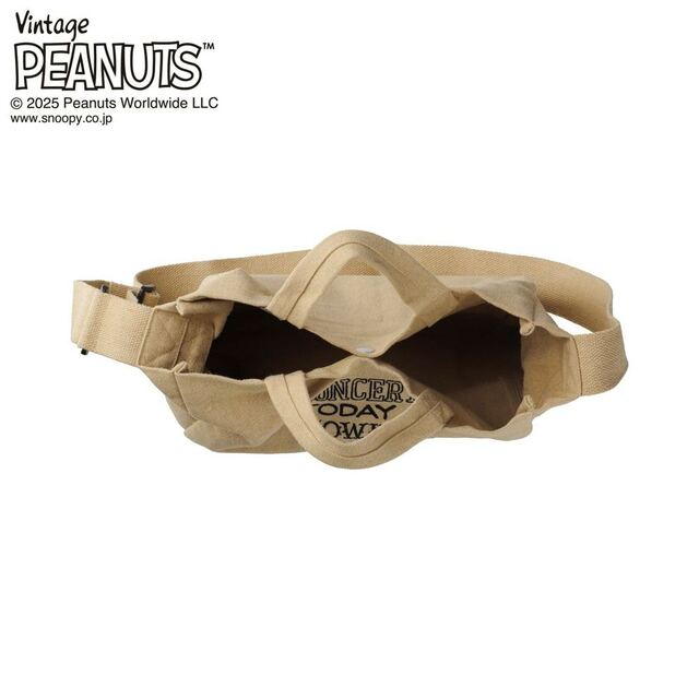2WAY刺繍バッグ/ミディアム・ピーナッツ「スヌーピー」|¥ 4,620 (税込)