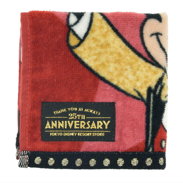 【東京ディズニーリゾート店限定】ミッキー ミニタオル 東京ディズニーリゾート店25周年記念 900円