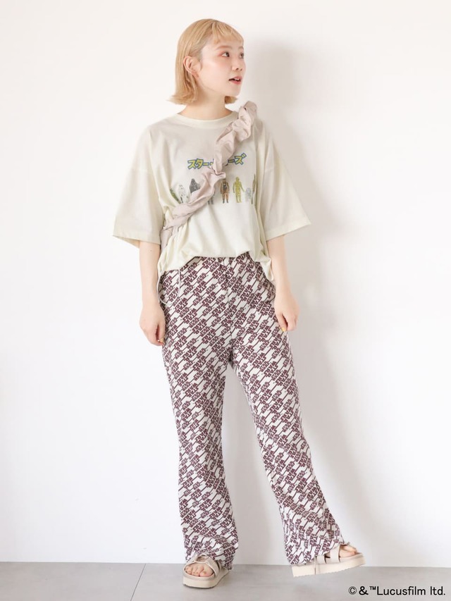 【STAR WARS】総柄リブカットパンツ　￥5,500