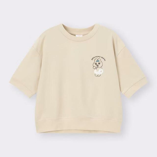 ライトスウェットT5分袖 ¥1,290｜GU「おぱんちゅうさぎ」コレクション