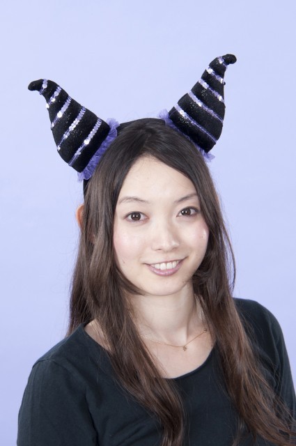 マレフィセントカチューシャ着用例 