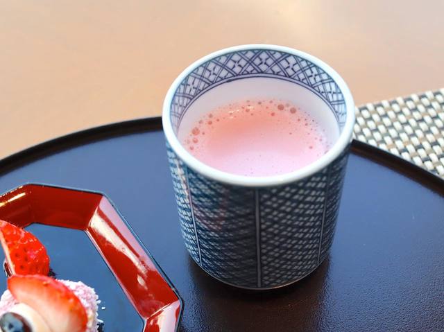 自家製苺ミルク