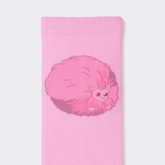 【GU「ハリー・ポッター」スペシャルコレクション】「ソックス Harry Potter」￥390　ピグミーパフ