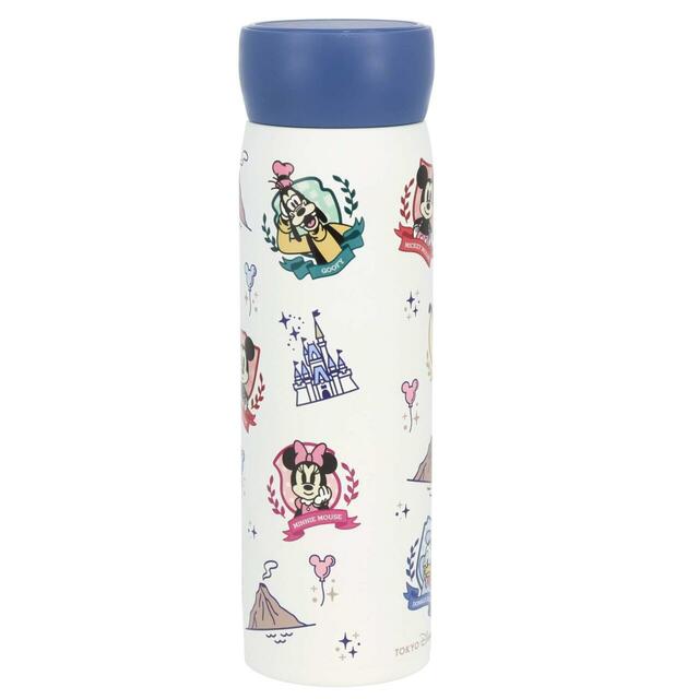 ステンレスボトル 3,500円｜東京ディズニーリゾート「ミッキー＆フレンズ」新グッズ｜販売店舗：東京ディズニーランド「グランドエンポーリアム」、東京ディズニーシー「フィガロズ・クロージアー」｜発売日：2026年4月23日（木）