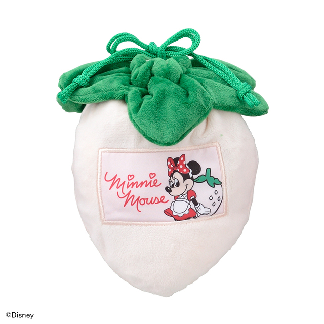 ミニーマウス　Strawberry Festa　モアプラス巾着