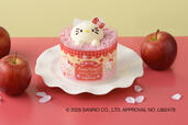 「ハローキティのアップルケーキ」＜価格：777円（税込）＞【【予約受付中】ひなまつりやホワイトデーにもぴったり♪「サンリオキャラのプチケーキ」＆「ハローキティのアップルケーキ」が『銀座コージーコーナー』に登場！】