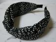 【ファッションセンターしまむら ヘアアクセサリー】ヒョウガラクロスカチューシャ 中黒