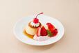 「季節のプリンアラモード～いちご～」＜599円(税込658円)＞【和食さとの期間限定『ストロベリーフェア』】