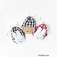 【Dick Bruna×OPAQUE.CLIP】miffyギンガム巾着ポーチ　¥1,980、borisギンガム巾着ポーチ　¥1,980
