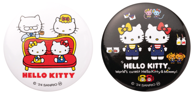 F賞缶バッジ SET(全8種)【Happyくじ『HELLO KITTY 50th〜ハッピーアニバーサリー★〜』】