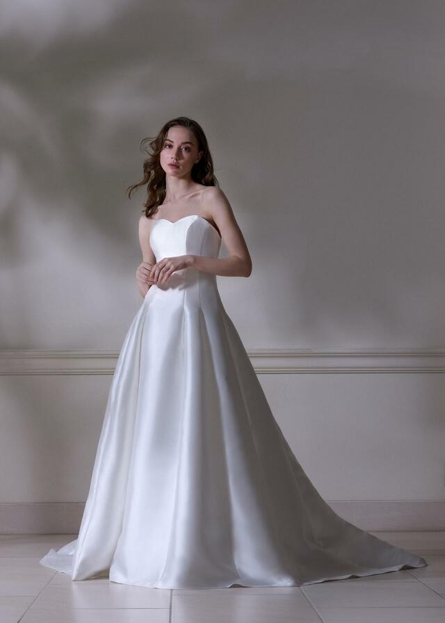 「DAVID K NEW YORK（デヴィッド ケイ ニューヨーク）」新作ウェディングドレス　NY-0124_Offwhite