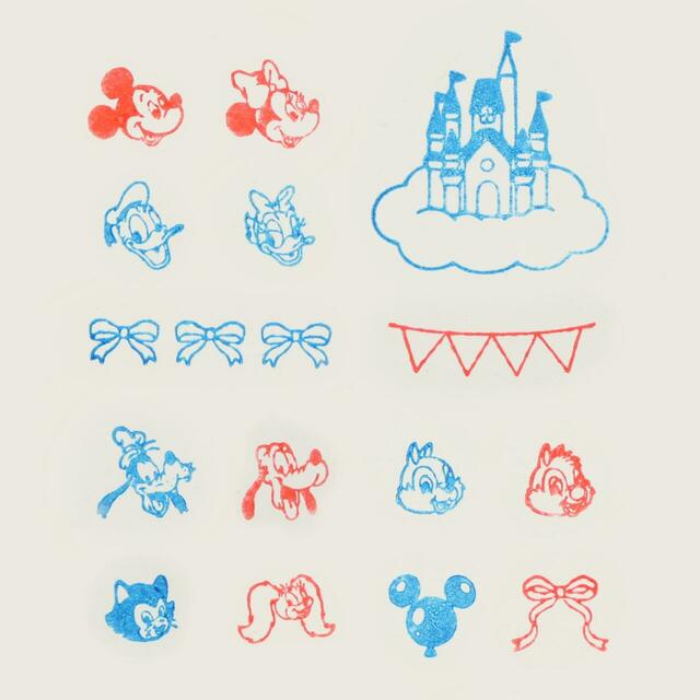 スタンプセット 1,800円｜東京ディズニーリゾート新作ステーショナリーグッズ｜販売店舗：東京ディズニーランド「グランドエンポーリアム」、東京ディズニーシー「イル・ポスティーノ・ステーショナリー」｜発売日：2026年11月26日(木)