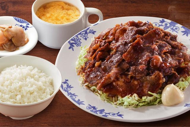 ジューシー牛カルビのオイスター炒め定食