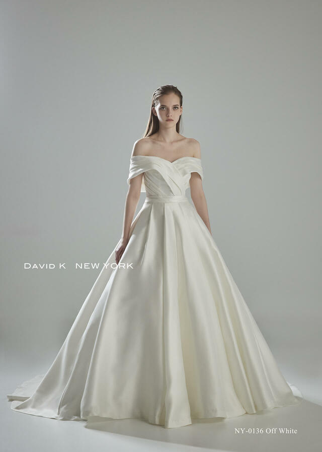 クラウディア｜「DAVID K NEW YORK（デヴィッド ケイ ニューヨーク）新作ウェディングドレス｜NY-0136_Offwhite