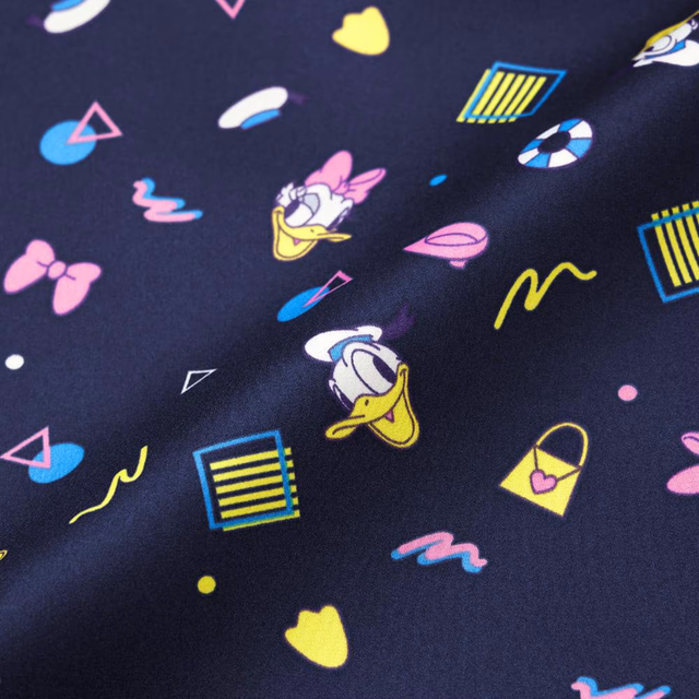 GU ディズニー サテンパジャマ(半袖&ショートパンツ) ¥2,990