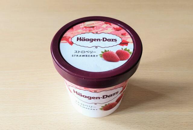 【ハーゲンダッツ ジャパン　ハーゲンダッツ ストロベリー　473ml　598円】ミニカップの約4倍あるパイントサイズ