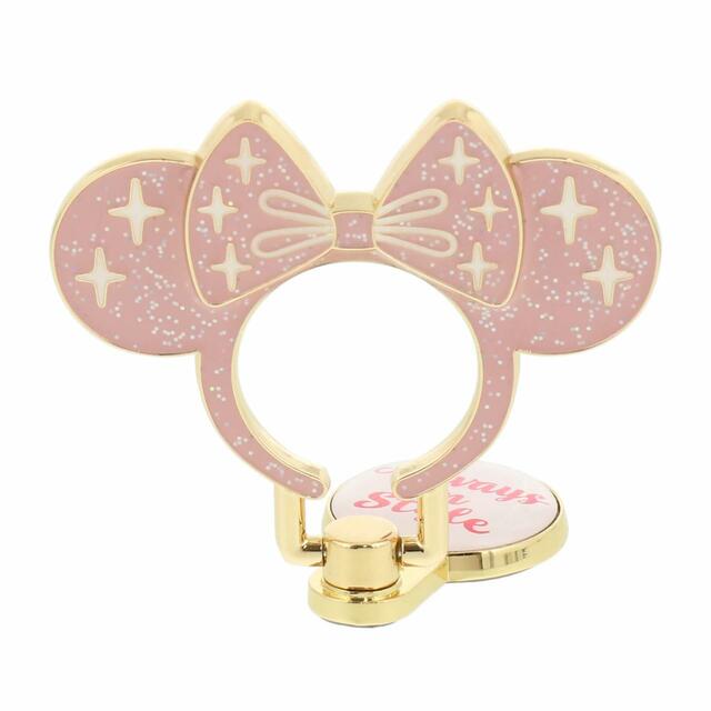 スマートフォンアクセサリー 1,600円｜サイズ：縦約6×横約6cm｜東京ディズニーリゾート くすみパステルのカチューシャ柄グッズ｜販売店舗：東京ディズニーランド「ビレッジショップス」、東京ディズニーシー「エンポーリオ」｜発売日：2023年7月6日（木）