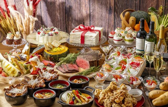 「北のめぐみとクリスマスデザートビュッフェ」＜期間：2025年11月1日～12月19日＞【「十勝しほろ牛のローストビーフ」や「スープカレー」も！ヒルトン成田に“北海道と東北地方のおすすめグルメ”が大集合！】