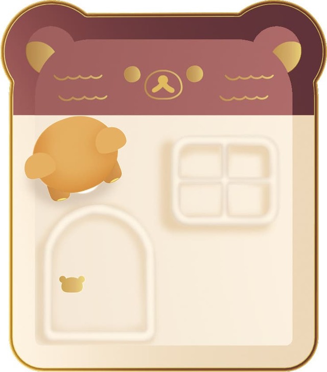 【リラックマ「すてきなお家」シリーズ】「すてきなお家こものいれ」3,300円　アクセサリーや鍵などを置くのに便利