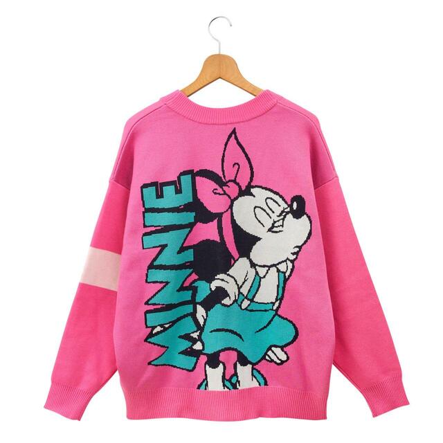 ディズニー ジャガードカーディガン（ミニーマウス）7,150円｜PLAZA・MINiPLA