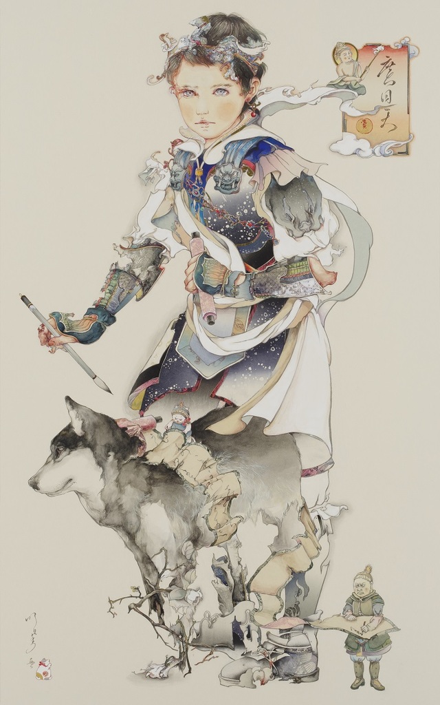 入江明日香 《廣目天》 2016、丸沼芸術の森