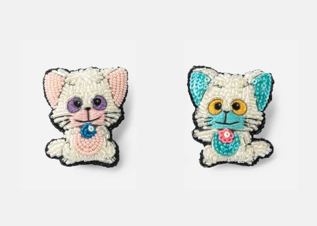 【魔法の天使クリィミーマミ】「＜タマオワールド / tamaoworld＞ネガポジ ミニブローチ （2個セット）」6,380円