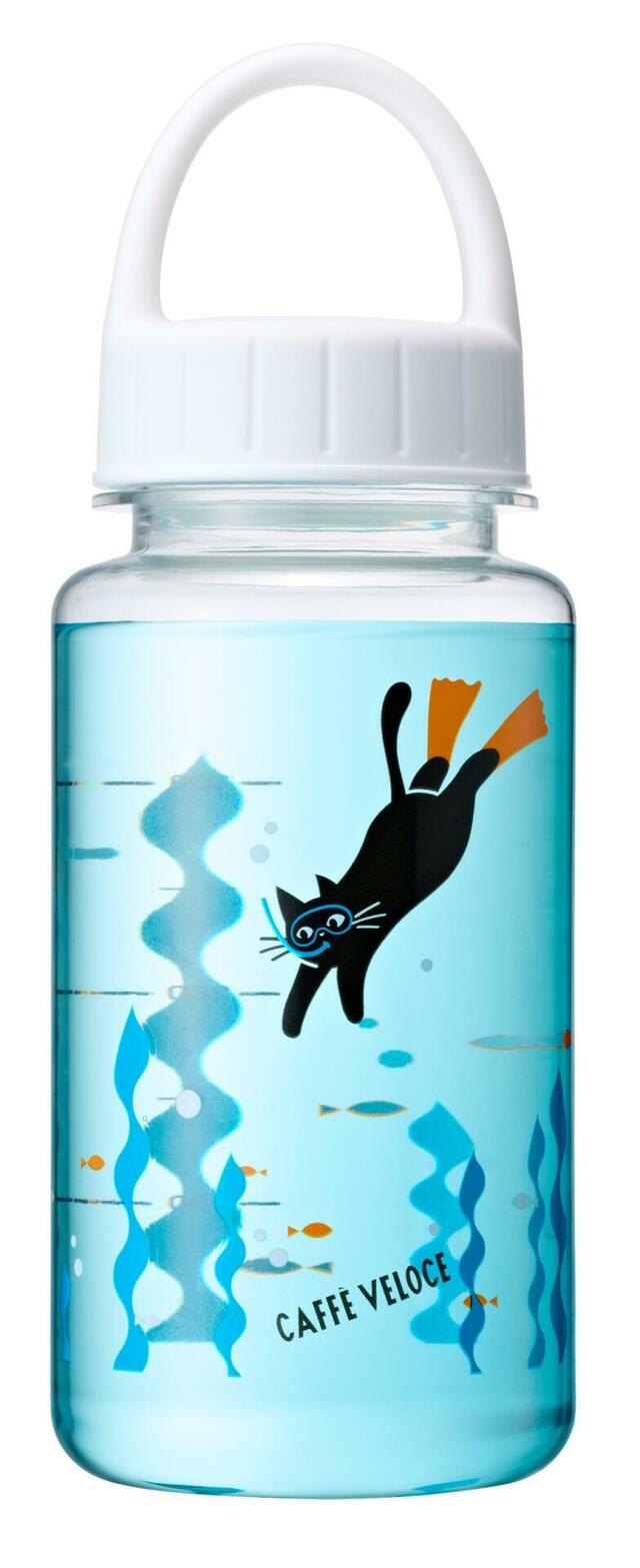 【黒ねこサマーバッグ2024】クリアボトル 容量400ml