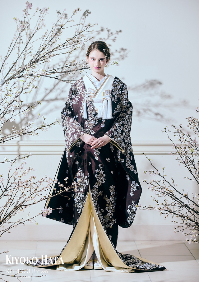 【クラウディア】KIYOKO HATA(キヨコハタ)新作ウェディングドレス|KH-4023_Brown