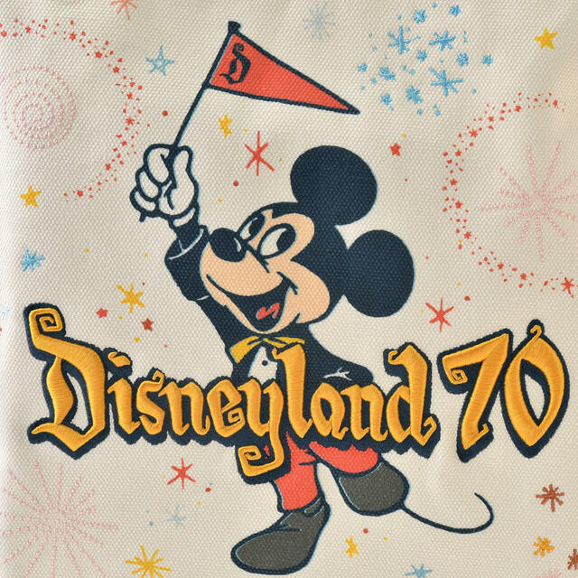 ミッキー トートバッグ DISNEYLAND RESORT 70TH CELEBRATION 4,400円