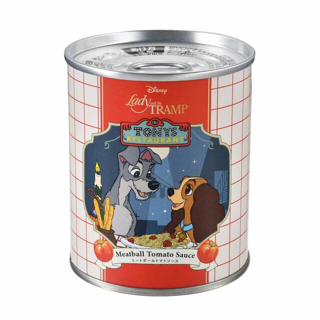 レディ＆トランプ パスタソース 缶入り ミートボールトマトソース わんわん物語 Disney Food and Movies 900円