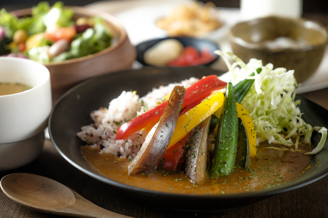 十六穀米を使った野菜カレー 