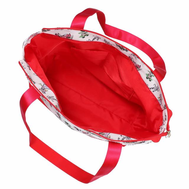 トートバッグ 5900円｜(バッグ)高さ約33×幅約52×マチ約15cm、(ポーチ)高さ約16×幅約37×マチ約14cm｜東京ディズニーリゾート・アプリ、ギャグファクトリー／ファイブ･アンド･ダイム