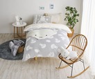 【nishikawa】「ミッフィーデザイン あったか掛けふとんカバー」カラー：グレー、サイズ：150×210cm　7,700円