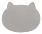 ねこのパフ_グレー