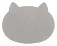 ねこのパフ_グレー