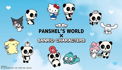 キティちゃんやシナモンがパンダの天使「パンシェル」とコラボ！先行