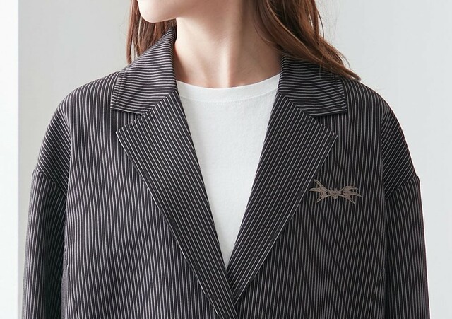 ストライプテーラードジャケット「ナイトメアー・ビフォア・クリスマス／ジャック」｜￥ 12,900 （税込）