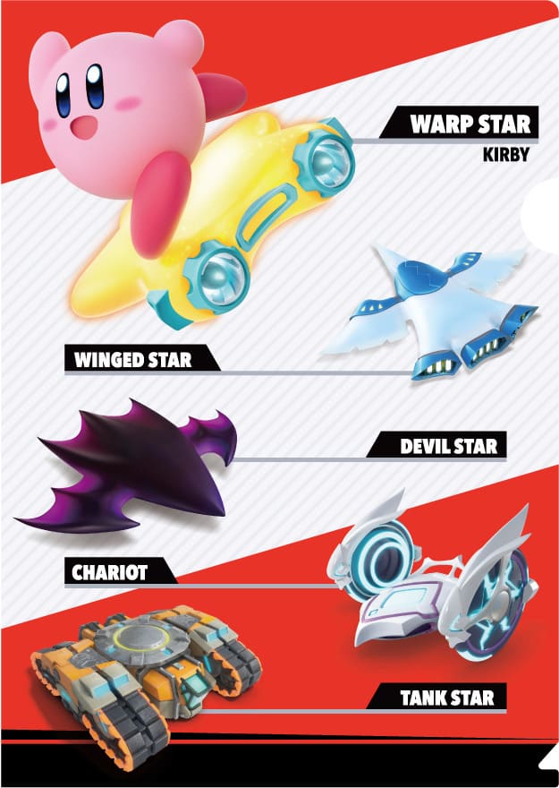 【ファミリーマート「カービィたちの超まんぞくフェス」第2弾】『カービィのエアライダー』デザインの「オリジナルA4クリアファイル」（全4種）／2025年11月18日（火）AM10:00〜