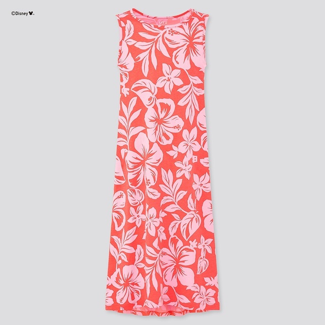 【GIRLS】ミッキー アロハ ワンピース（ノースリーブ）¥1,500