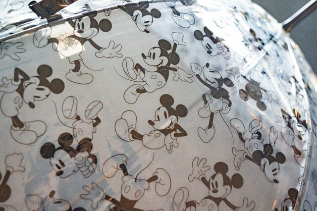 ミッキー 長傘 ビニール RAINY DAY 1,500円